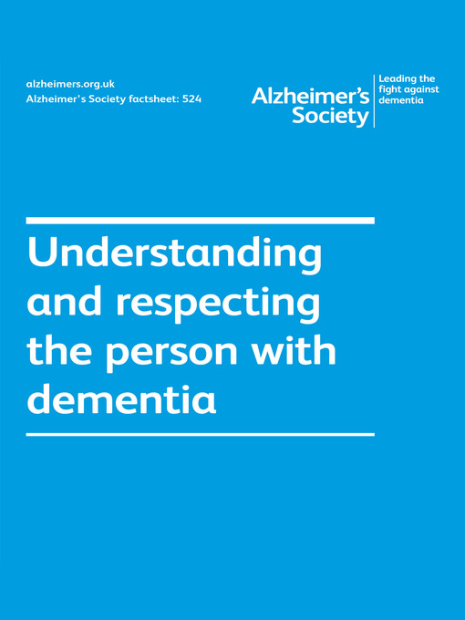 Title details for Alzheimer's Society factsheet 524 by Alzheimer's Society - Available